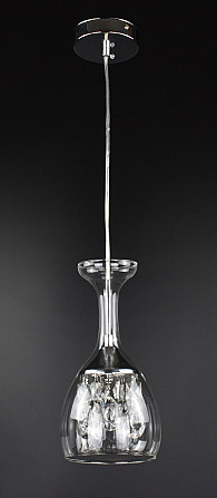 Люстра стельова LED SG2/1 Хром 30-150х13х13 см. Київ - изображение 1