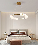 Люстра стельова LED SG33-800-k Латунь 25-140х82х82 см. Киев