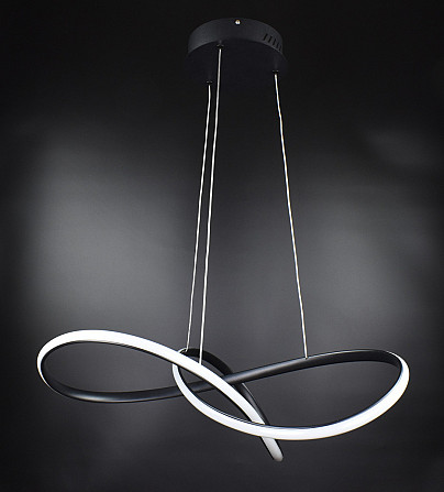 Люстра стельова LED SG6-600-bk Чорний 40-140х60х60 см. Киев - изображение 1