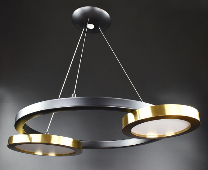 Люстра стельова LED SGA20-750 Чорний 35-150х55х80 см. Київ - изображение 1
