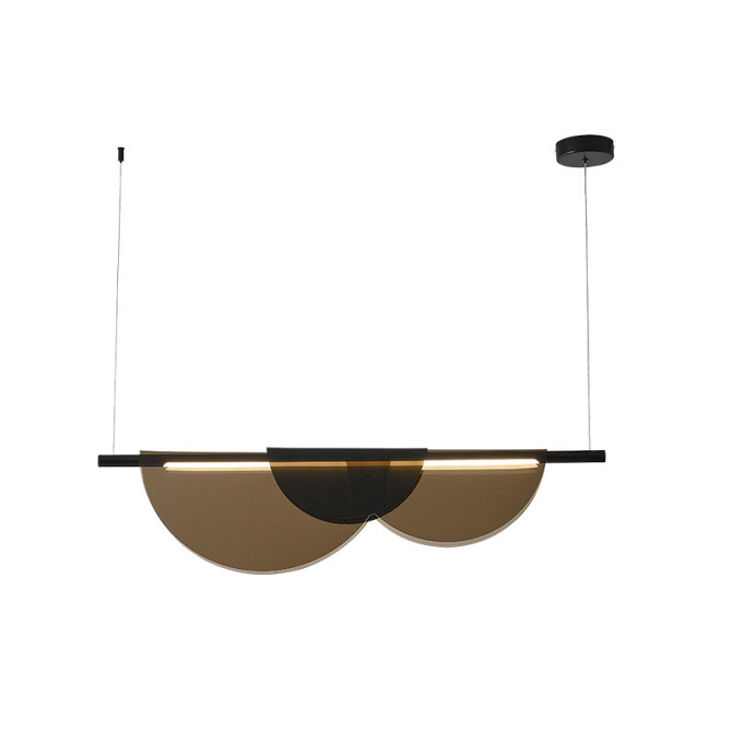 Люстра стельова LED SGA21-800-am-k Чорний 30-215х80х80 см. Киев - изображение 1
