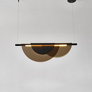 Люстра стельова LED SGA21-800-gr-k Чорний 30-215х80х80 см. Киев