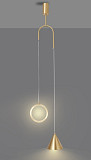 Люстра стельова LED SGA7/2-k Латунь 65-200х40х18 см. Киев