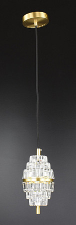 Люстра стельова LED SGA9 Латунь 30-200х11х11 см. Київ - изображение 1