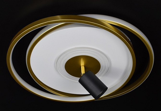 Люстра стельова LED з пультом 310-500 Золото 15х42х49 см. Київ - изображение 1