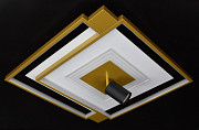 Люстра стельова LED з пультом 310-500*500 Золото 15х50х50 см. Киев
