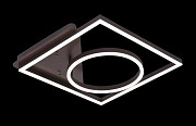 Люстра стельова LED з пультом A11022/2-cf Коричневий 10х48х48 см. Киев
