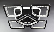 Люстра стельова LED з пультом A2281/4+1SQ-RGB-bk Чорний 11х40х40 см. Київ