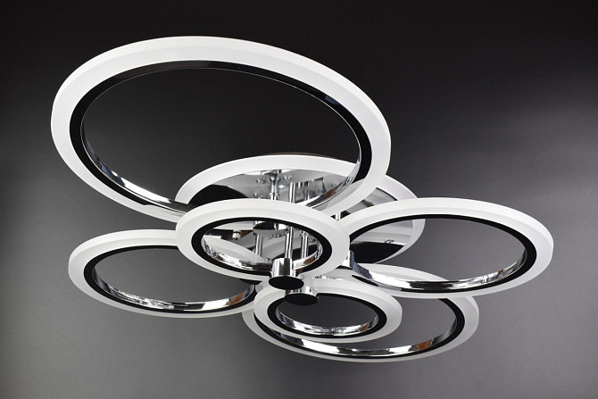 Люстра стельова LED з пультом A2374/6-RGB-ch Хром 11х57х77 см. Київ - изображение 1