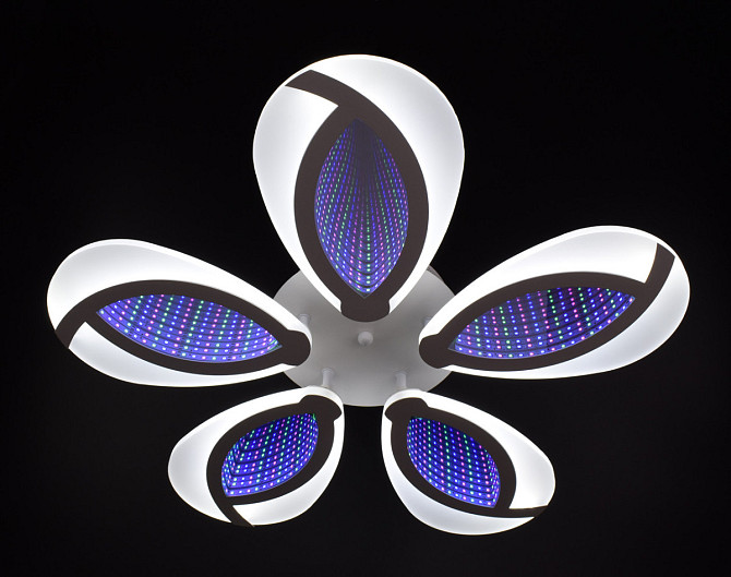 Люстра стельова LED з пультом A2701/5-wh Білий 8х59х59 см. Киев - изображение 1