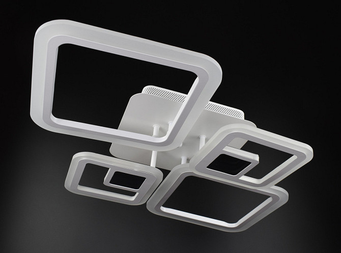 Люстра стельова LED з пультом A2720/2+2-3D-wh Білий 10х48х71 см. Киев - изображение 1