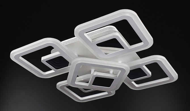 Люстра стельова LED з пультом A2720/4+1S-3D-wh Білий 10х40х40 см. Киев - изображение 1