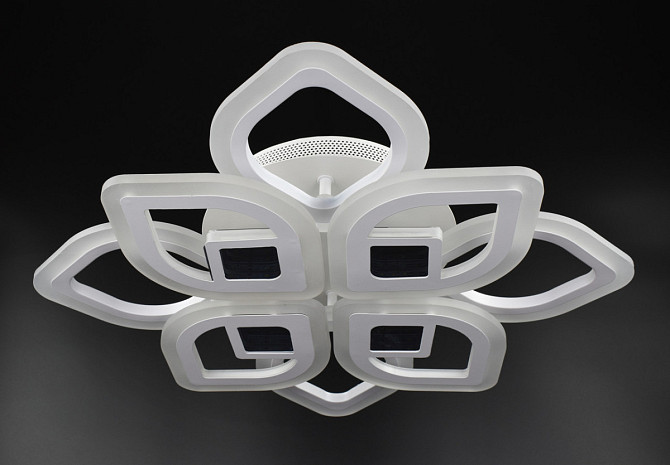 Люстра стельова LED з пультом A2721/4+4S-3D-wh Білий 10х44х44 см. Киев - изображение 1