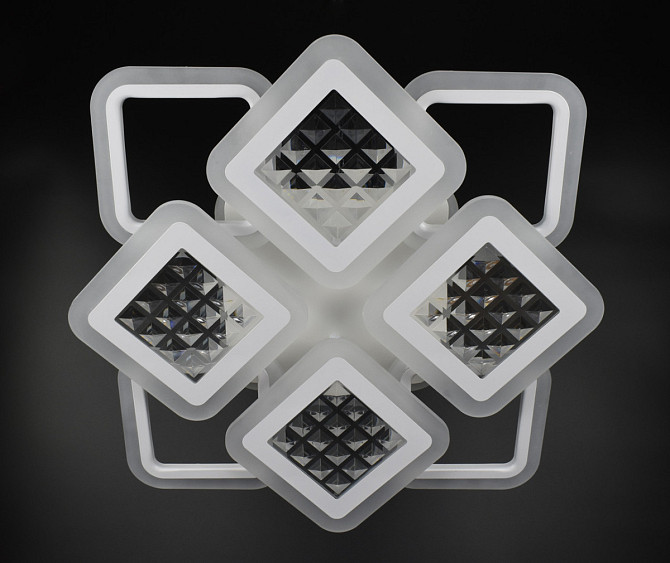 Люстра стельова LED з пультом A2723/4+4S-RGB-wh-d Білий 11х54х62 см. Киев - изображение 1