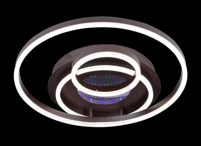 Люстра стельова LED з пультом A55011/3-3D-cf Коричневий 10х50х56 см. Киев - изображение 1