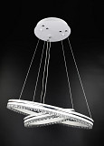 Люстра стельова LED з пультом A55060/2P-wh-ch Білий 40-120х50х50 см. Киев