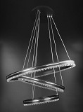 Люстра стельова LED з пультом A55060/3P-bk-ch Чорний 50-140х60х60 см. Киев