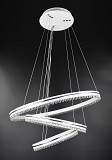 Люстра стельова LED з пультом A55060/3P-wh-ch Білий 50-140х60х60 см. Киев