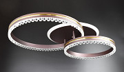 Люстра стельова LED з пультом A55061/2B-rgb-cf+gd Коричневий 12х40х61 см. Киев