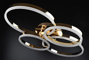 Люстра стельова LED з пультом A8008/2+2-gd Золото 11х63х83 см. Киев