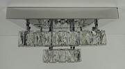 Люстра стельова кришталева LED з пультом C1787/350*350-ch Хром 18х33х33 см. Київ