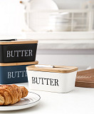Маслянка керамічна Butter 7793 600 мл біла Киев