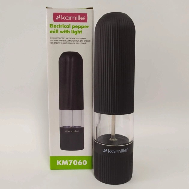 Млин електричний для спецій Kamille KM-7060 20х5 см Київ - изображение 1