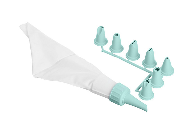Мішок кондитерський з насадками Ardesto tasty baking AR-2307-TP блакитний Киев - изображение 1