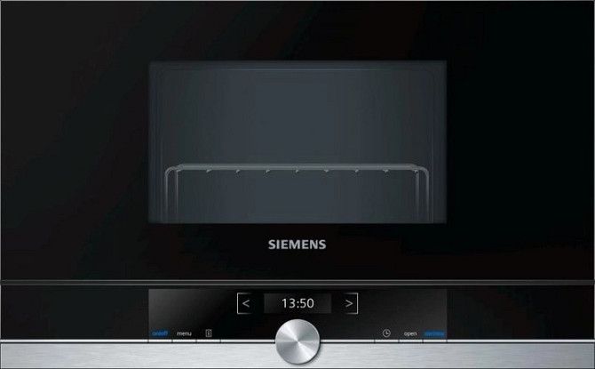 Мікрохвильова піч вбудована Siemens BE634LGS1 21 л чорна Київ - изображение 1