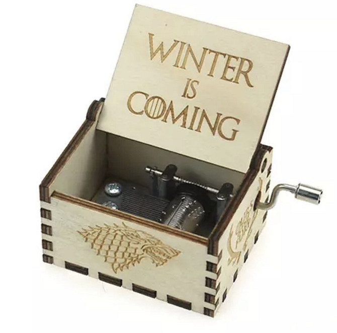 Музична скринька вінтажна Гра Престолів Winter Coming 5325 біла Киев - изображение 1