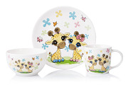 Набір дитячого посуду Ardesto Baby giraffes AR-3452-GS 3 предмети Киев