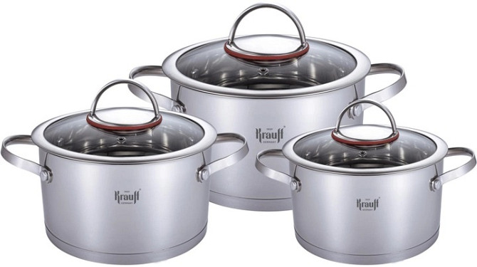 Набір каструль Krauff Grand Chef 26-308-005 6 предметів Киев - изображение 1