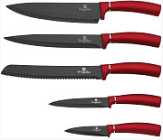 Набір ножів 6 предметів Metallic Red Line Edition Berlinger Haus BH-2519 Київ