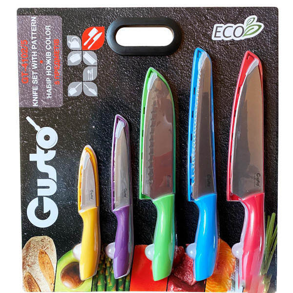 Набір ножів Gusto Color GT-4102-5 5 предметів Киев - изображение 1