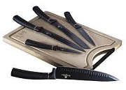 Набір ножів з дошкою Berlinger Haus Black Royal Collection BH-2549 6 предметів Київ