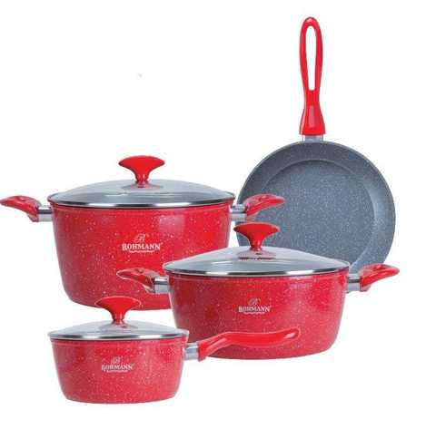 Набір посуду Bohmann BH-7357-red 7 предметів Київ - изображение 1