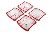 Набір салатників 9.5 см 4 шт Winx Cherry Red Walther-Glas WG-4484 Киев