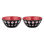Набір салатників Guzzini Le Murrine 279412146 2 предмета 12 см чорний Киев