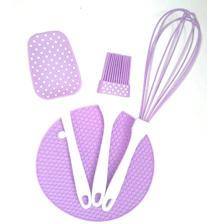 Набір силіконовий A-Plus AP-1956-purple 4 предмета Київ - изображение 1
