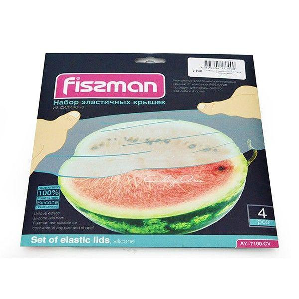 Набір силіконових кришок Fissman FS-7190 4 шт Киев - изображение 1