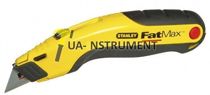 Нож 19мм трапеция 170мм выдвижное лезвие, диспенсер для лезвий серия FatMax® STANLEY 0-10-778 Кременчуг - изображение 1