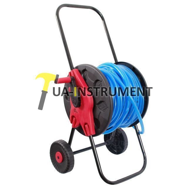 Катушка на колесах для шланга 1/2" 60м. PP, steel, ABS Intertool GE-3001 Кременчуг - изображение 1