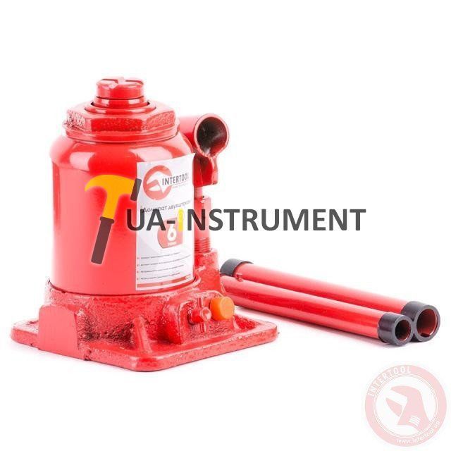 Домкрат "столбик" 2-х штоковый 6 т Intertool GT0033 Кременчуг - изображение 1