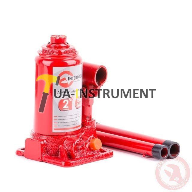 Домкрат "столбик" 2-х штоковый 2 т Intertool GT0031 Кременчуг - изображение 1