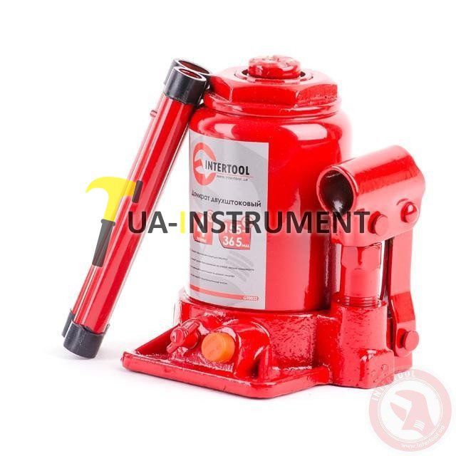 Домкрат "столбик" 2-х штоковый 4т Intertool GT0032 Кременчуг - изображение 1