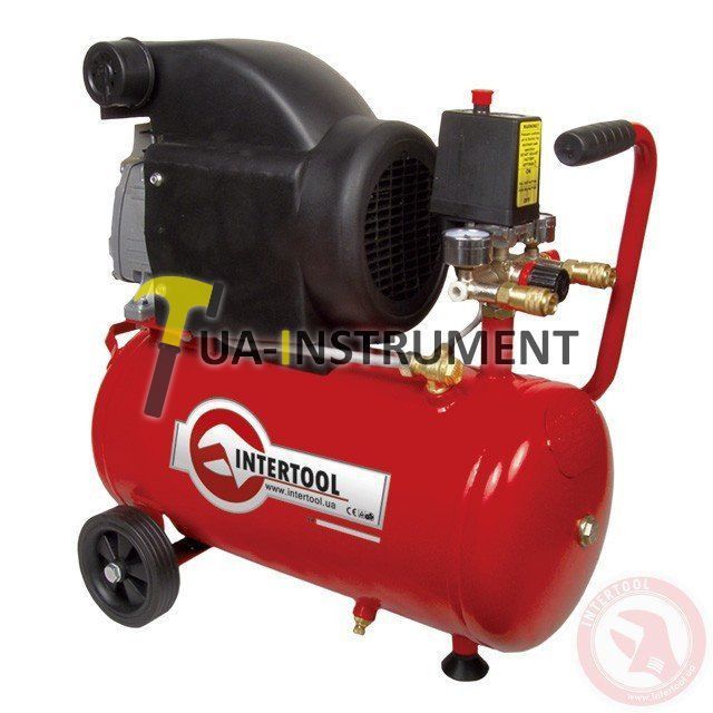 Компрессор бытовой 24 л Intertool PT-0010 Кременчуг - изображение 1