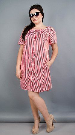Платье-рубашка Клариса красный Киев - изображение 1