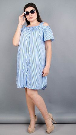 Платье-рубашка Клариса голубой Киев - изображение 1