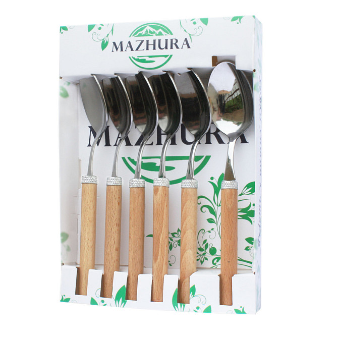 Набір столових ложок Mazhura Beech Wood MZ-505665 6 шт Київ - изображение 1