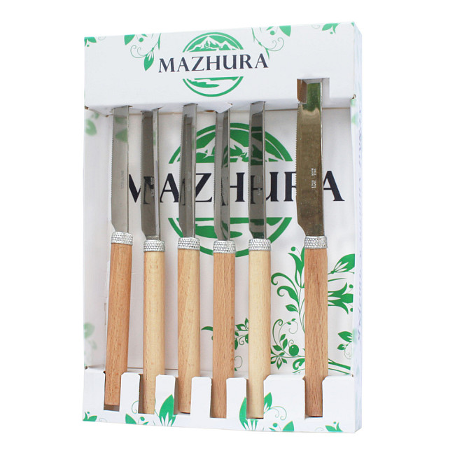 Набір столових ножів Mazhura Beech Wood MZ-505669 6 шт Киев - изображение 1